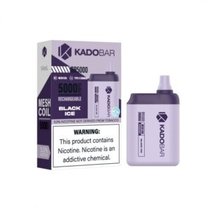 $19.99 $14.99 Black Ice Kado Bar 5000 Puff Disposable vape Sale! kado Bar Black Ice Kado Bar 5000 Puff Disposable vape