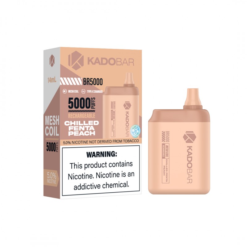KadoBarBR5000DeviceBox_ChilledFentaPeach-800x800 Fanta Peach Ice/Chilled Fanta Peach Kado Bar 5000 Puff Disposable