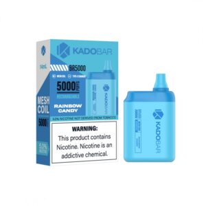 $19.99 $14.99 Rainbow Candy Kado Bar 5000 Puff Disposable Sale! kado Bar Rainbow Candy Kado Bar 5000 Puff Disposable