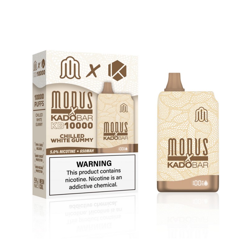 ModusXKadoKB10K_ChilledWhiteGummy-800x800 Chilled White Gummy Modus x Kado Bar KB10000 Disposable 5%
