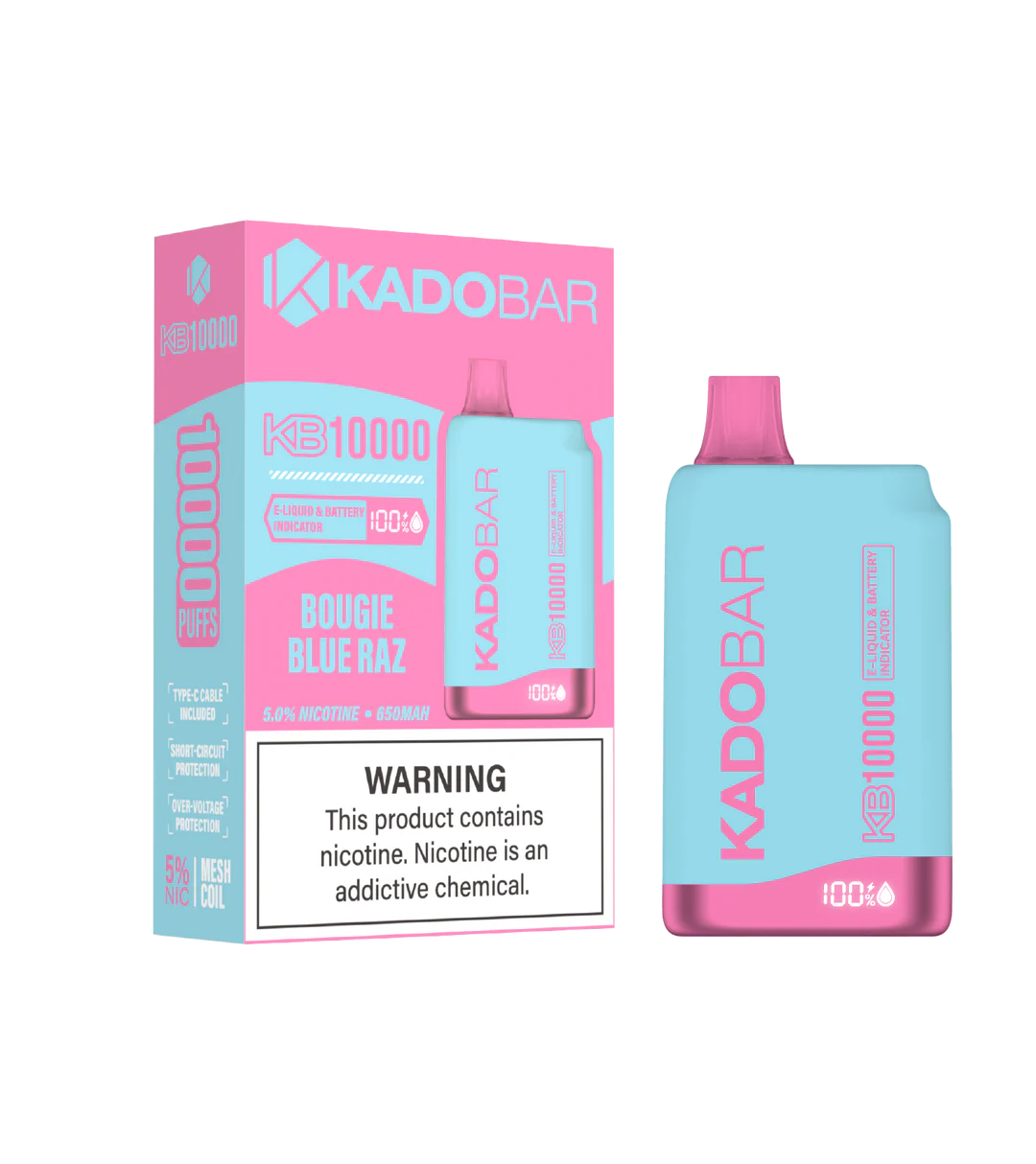 BougieBlueRaz (1) Bougie Blue Raz Kado Bar KB10000 Puff Disposable