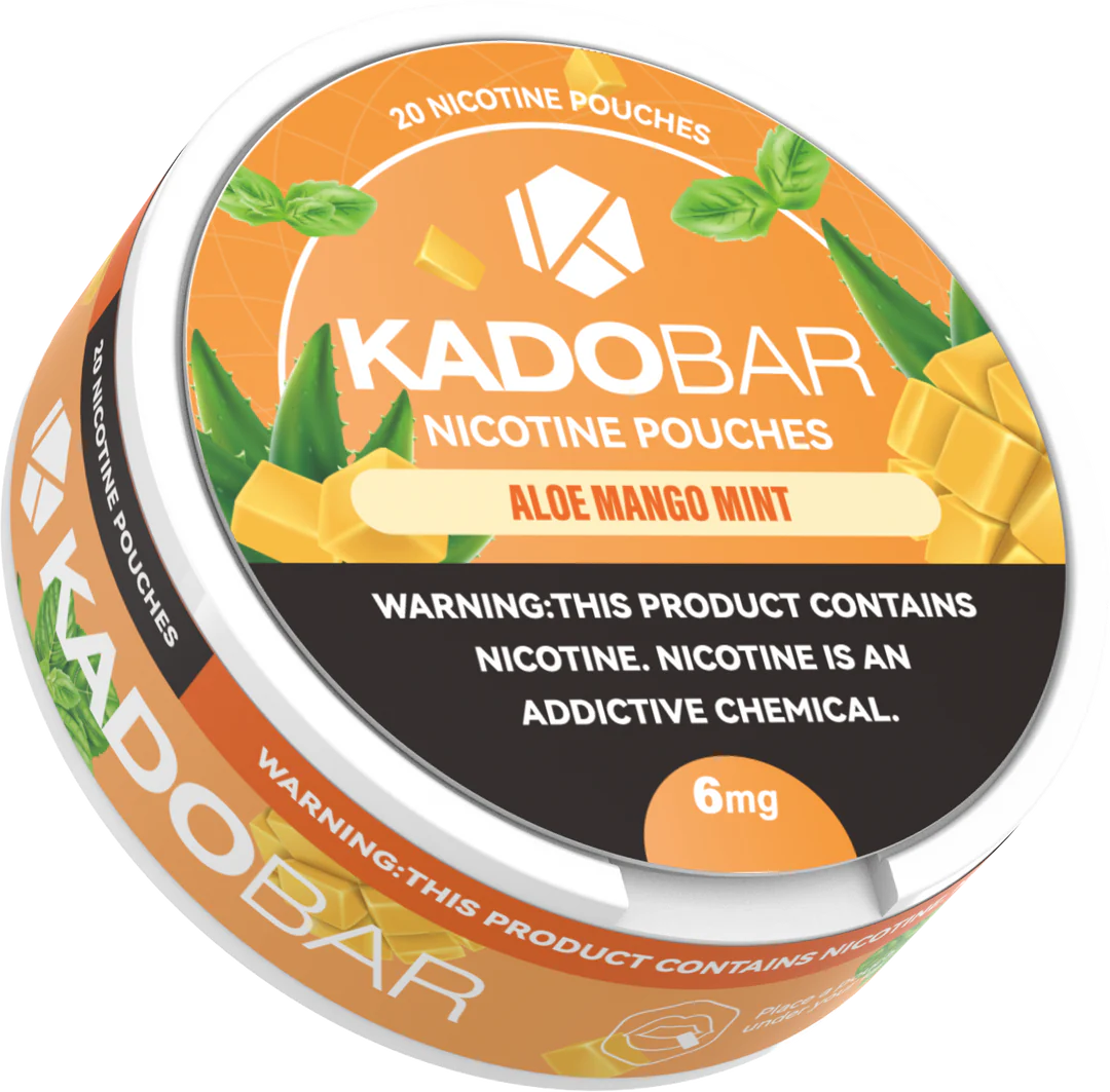 AloeMangoMint Aloe Mango Mint KadoBar Nicotine Pouches 20 Pack Can