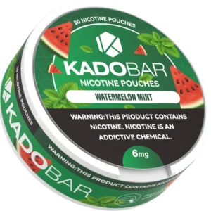 Watermelon Mint Kado Bar Nicotine Pouches 20 Pack Can