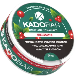 Wintergreen Kado Bar Nicotine Pouches 20 Pack Can