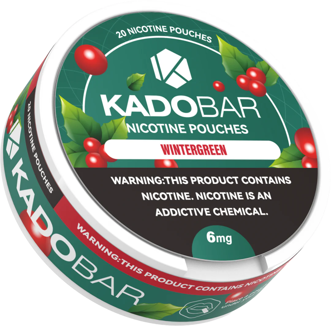 Wintergreen Wintergreen Kado Bar Nicotine Pouches 20 Pack Can